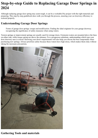 step by step guide to replacing garage door