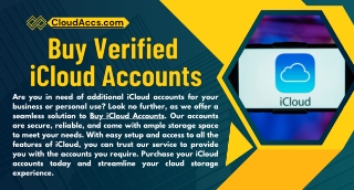 Best Place To Buy Verified iCloud Accounts