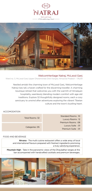 Luxury Resort in Mcleod Ganj | WelcomHeritage Natraj