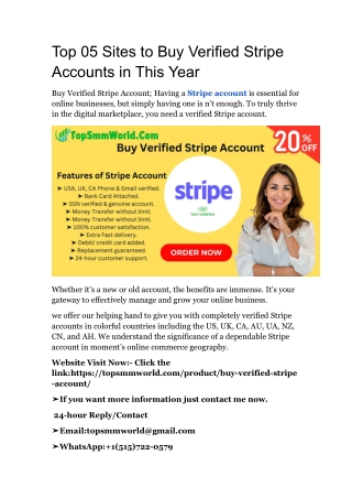 top 05 sites to buy verified stripe accounts