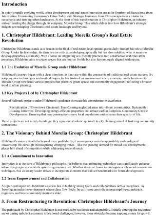 Envisioning Tomorrow’s Cities Today with Strategic Guidance from Chris