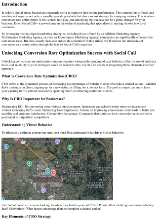 Unlocking Conversion Rate Optimization Success with Social Cali
