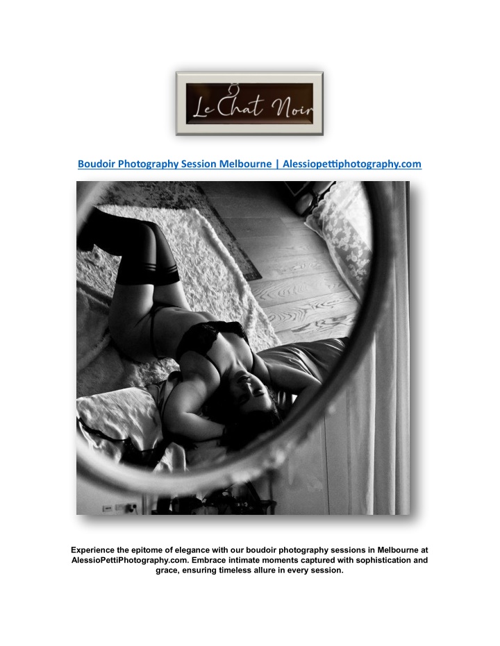 boudoir photography session melbourne