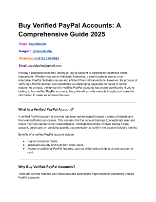 Buy Verified PayPal Accounts_ A Comprehensive Guide 2025