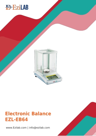 electronic balance ezl eb64