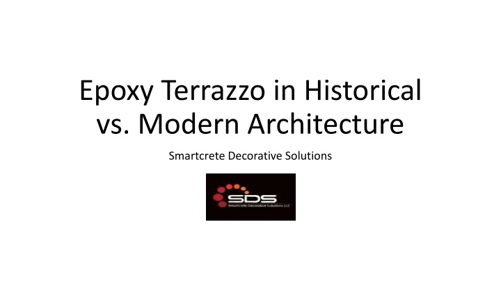 epoxy terrazzo in historical vs modern architecture