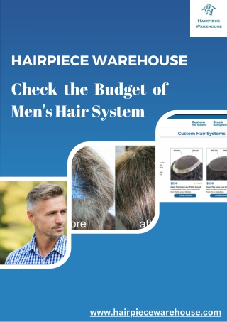 Premium Men's Hair Systems – Natural Look & Perfect Fit