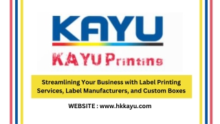 streamlining your business with label printing