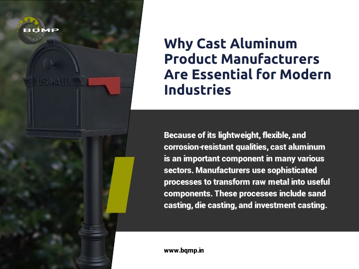 why cast aluminum product manufacturers