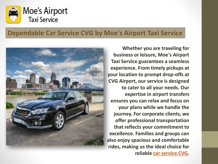 dependable car service cvg by moe s airport taxi