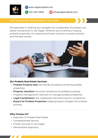 Best Probate Real Estate Agent in Las Vegas