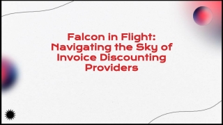 Reliable Invoice Discounting Providers: Falcon for Instant Cash Flow