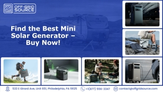 find the best mini solar generator buy now