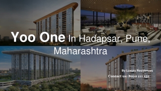 Luxury Apartments for Sale in Yoo One Hadapsar, Pune, Maharashtra