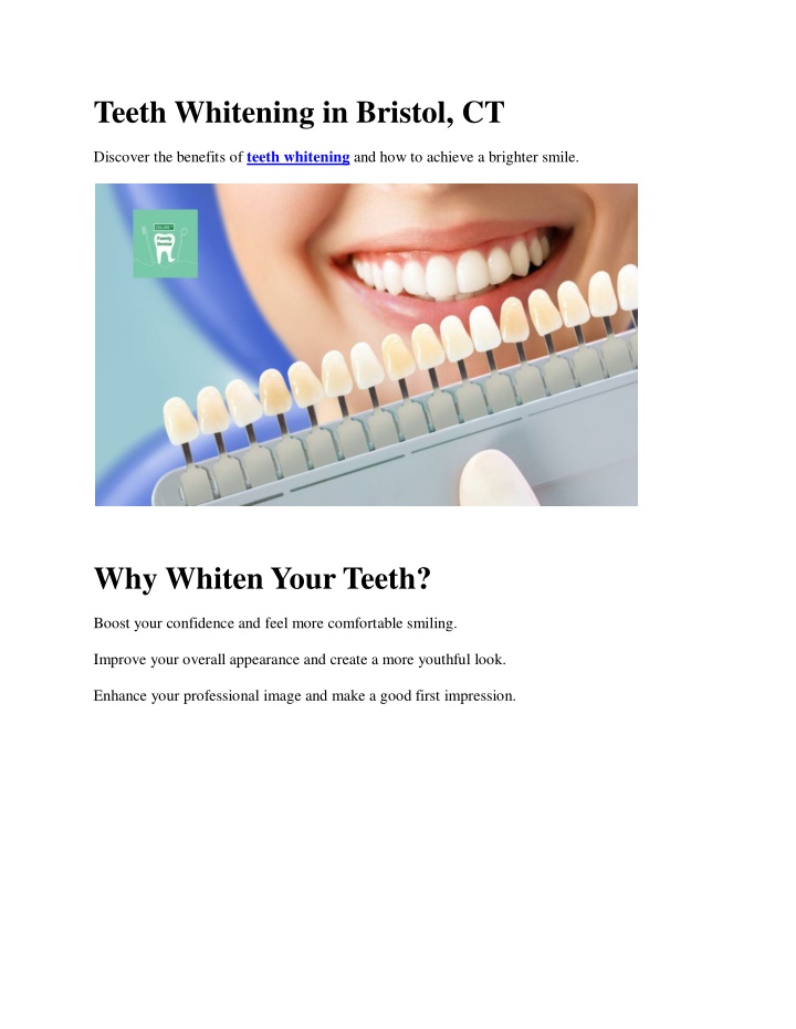 teeth whitening in bristol ct