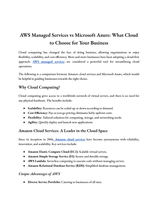 AWS Managed Services vs Microsoft Azure_ What Cloud to Choose for Your Business