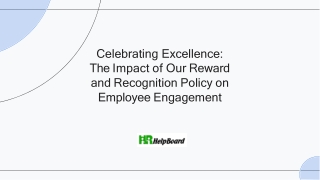 Reward and Recognition Policy