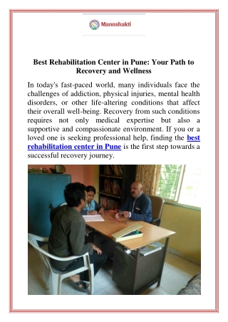 Best Rehabilitation Center in Pune Your Path to Recovery and Wellness (2)