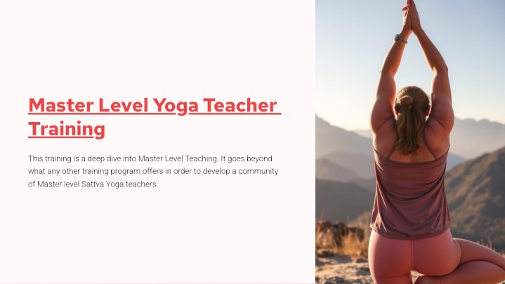 master level yoga teacher training