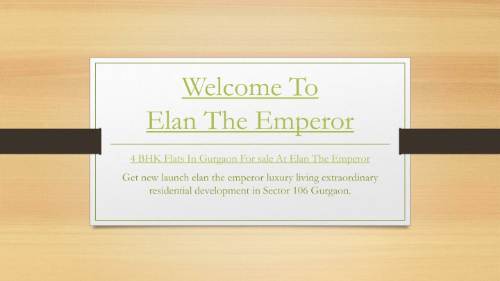 welcome to elan the emperor