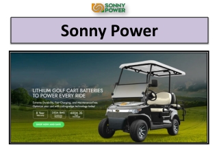 Update Your Ride with 48V Lithium Golf Cart Battery