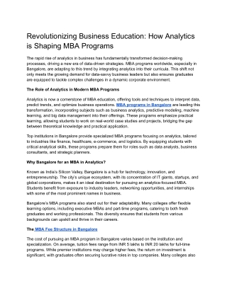 Revolutionizing Business Education_ How Analytics is Shaping MBA Programs