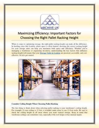 maximizing efficiency important factors