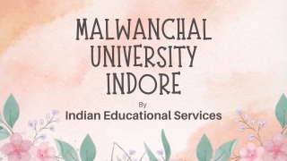 malwanchal university indore by indian