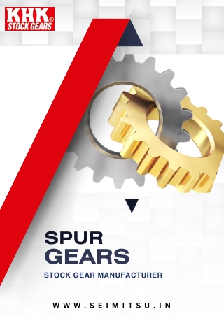 KHK Spur Gear Supplier In India | SEIMITSU