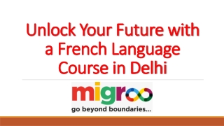 French language course in Delhi
