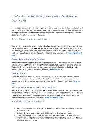 gold card