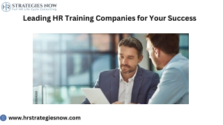Empowering Teams:Best HR Training Providers