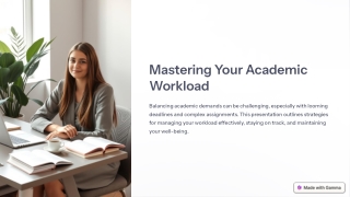 mastering your academic workload