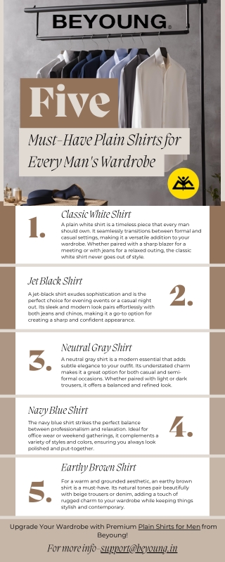 five must have plain shirts for every