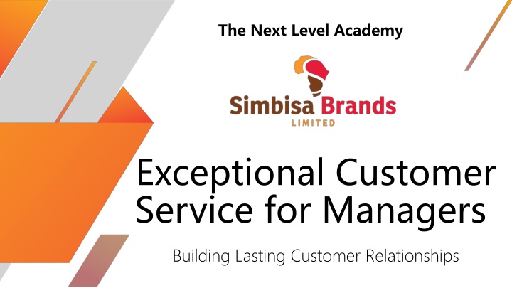 exceptional customer service for managers