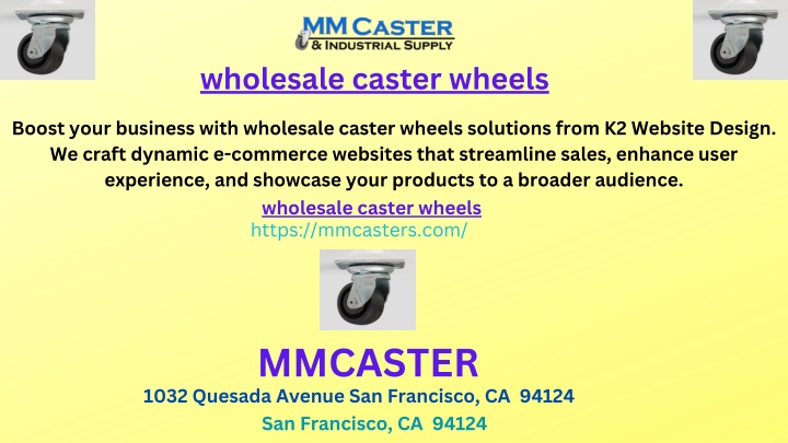 wholesale caster wheels