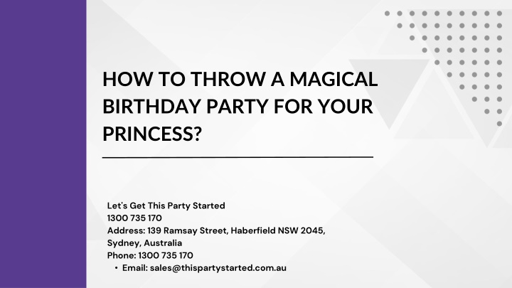 how to throw a magical birthday party for your