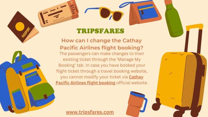 tripsfares how can i change the cathay pacific