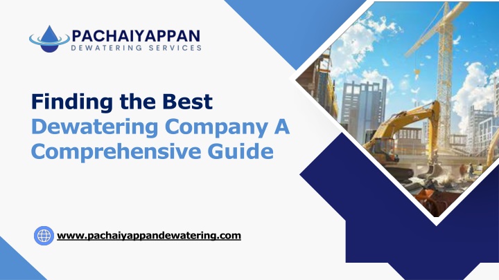 finding the best dewatering company a comprehensive guide