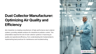 dust collector manufacturer optimizing