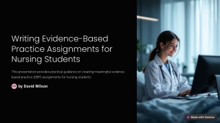 writing evidence based practice assignments