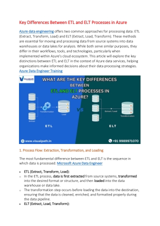 key differences between etl and elt processes