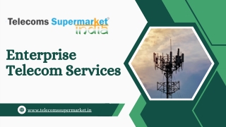 Unlocking Growth with Enterprise Telecom Services - Solutions for Modern Busines