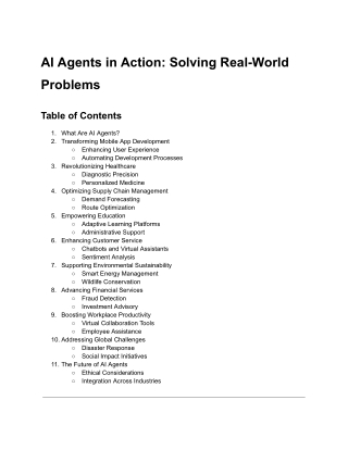 AI Agents in Action_ Solving Real-World Problems