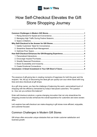 how self checkout elevates the gift store