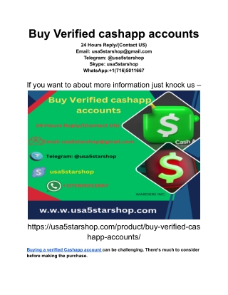Buy Verified cashapp accounts