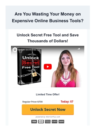 Unlock The Secret Free Tool