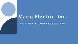 Maraj Electric, Inc. - Innovative Electrical Solutions You Can Trust