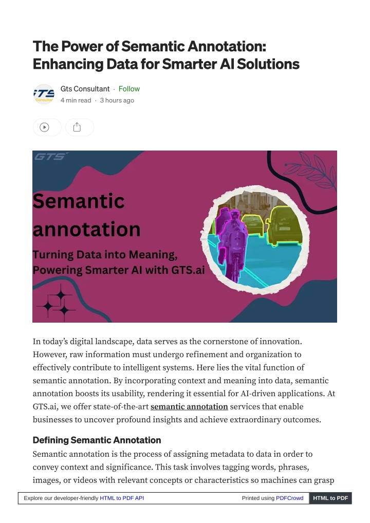 the power of semantic annotation enhancing data