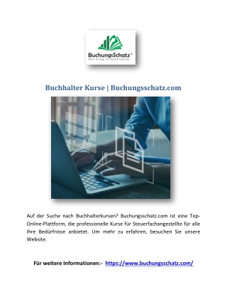 Buchhalter Kurse | Buchungsschatz.com